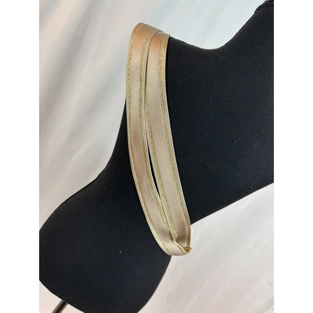 Cream Pebbled Faux Leather Crescent Sling Bag Crossbody Belt Bag Gold Hardware